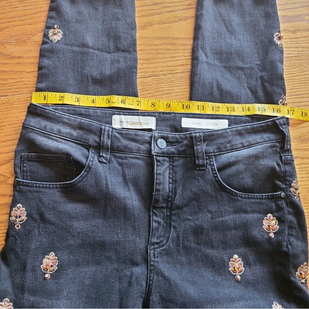 Jeweled Black Jeans - Anthropologie - Picture 3 of 6